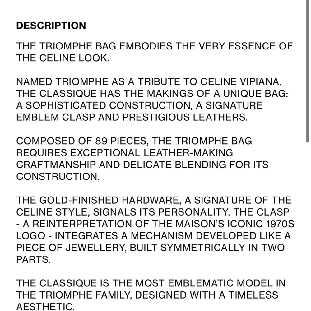 Celine Teen Triomphe Crossbody Bag in nabuck. Camel color - Picture 13 of 13